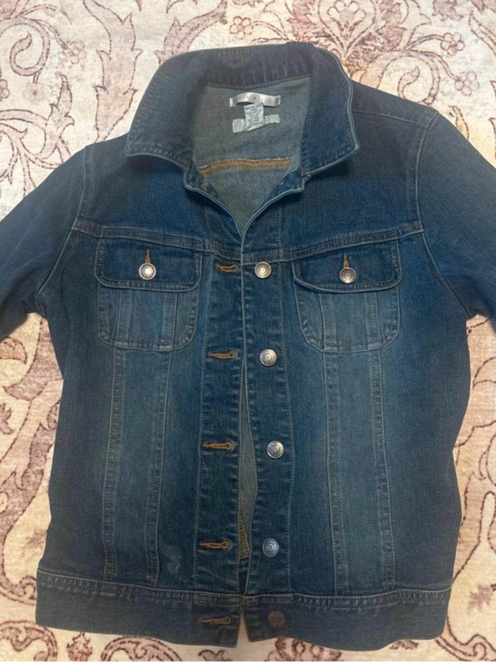 Old Navy Dark Blue Denim Jacket with Chest Pockets